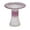 White+Pink, variant on BOFANG Elegant Green Glazed Ceramic Bird Bath for Garden, 17" Pedestal Birdbath