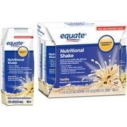 Equate Vanilla Nutritional Shake, 8 FL OZ, 6 Count