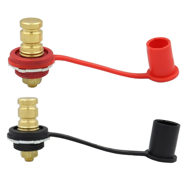 facefd Charging Post Professional 12V Remote Battery Power Junction Jumpers Connector Posts RV Vehicle Supplies Parts Kits Red Red and Black