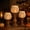 Three-piece Set, variant on Rustic White Pumpkin Tealight Candle Holder Set of 3, Farmhouse Jack O Lantern Tea Light Holders with Wood Look Pedestal and Jute Bow