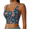 thumbnail image 2 of Fotbe Happy Mother's Day Pattern Womens' Sports Bra Longline Wirefree Padded with Medium Support Sports Moisture-Wicking Workou Vest,Tank Top-Medium, 2 of 7