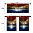 thumbnail image 4 of LALILO Kitchen Curtains and Valances Set of 3 36" Dramatic Window Treatment Tiers for Window Decor, 4 of 5