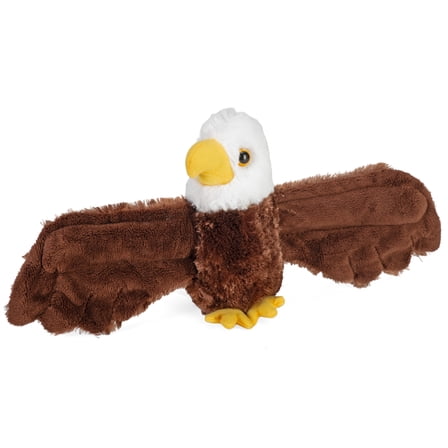 Wild Republic Huggers Bald Eagle Plush Toy, Slap Bracelet, Stuffed Animal, Kids Toys, 8 Inches