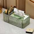 thumbnail image 3 of Caja de pañuelos de diamantes de imitación para el hogar, hotel, coche, caja de pañuelos verde JAMW Sencillez, 3 of 4