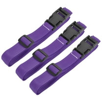 Uxcell 1.5m Adjustable with Quick Release Buckle Luggage Straps, Purple 3 Pack