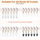 thumbnail image 5 of Uxcell 20-Pack Anillo de Cortina con Ojal 1.25 Pulgadas ID se Ajusta a Varilla de Cortina de 1 Pulgada Anillos de Drapería de Metal Dorado, 5 of 7