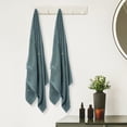 thumbnail image 4 of Unique Bargains Cotton 2 Pack Absorbent Bath Towels Quick Dry and Lightweight Towels Grey 28" x 56", 4 of 8