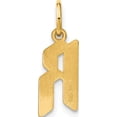 thumbnail image 3 of 14K Yellow Gold 14Ky Letter R Initial Pendant - Jbsp, 3 of 5