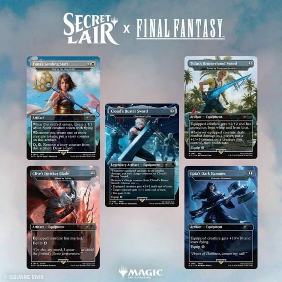 Magic the Gathering Secret Lair x FINAL FANTASY: Weapons (English) - Non-Foil Edition