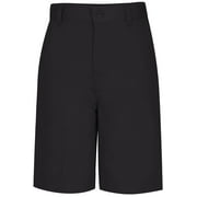 Classroom School Uniforms Big Kid Adjustable Waist Flat Front Shorts 52942, 7, Black
