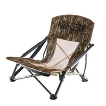 Nukem Lowlander Chair - Low Hunting Chair in Bottomland Breathable Mesh - Lightweight - Comes with Carrying Case