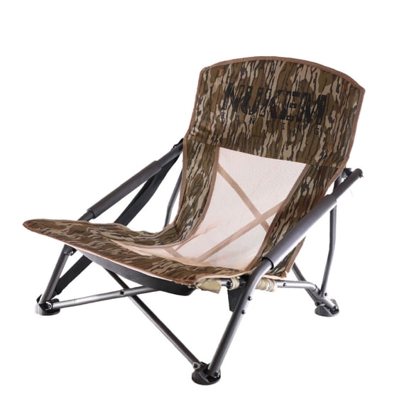 Nukem Lowlander Chair - Low Hunting Chair in Bottomland Breathable Mesh - Lightweight - Comes with Carrying Case