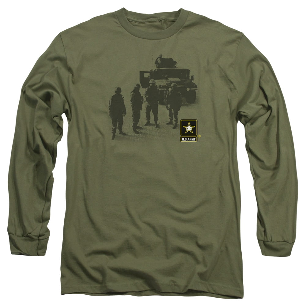 Army-Strong - Long Sleeve Adult 18-1 Tee Military Green - Medium