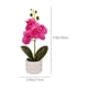 thumbnail image 3 of Decoración del hogar, decoración de habitaciones, decoración de paredes, orquídea Phalaenopsis artificial, arreglo floral realista, decoración en maceta, accesorio para fotografía de bodas, flores, pl, 3 of 9