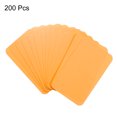 thumbnail image 3 of Uxcell 3.5" x 2" Blank Paper Business Cards Small Index Flash Cards Message Note Card, Orange 200 Pack, 3 of 6