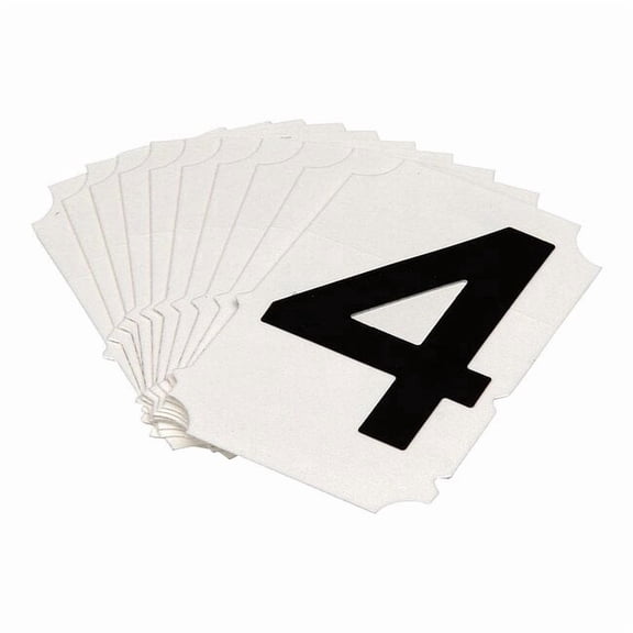 Brady Numbers and Letters Labels, PK 10 5050P-4