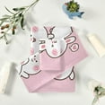 thumbnail image 6 of SKYSONIC 3 Pack Towel Cute Rabbit Cotton Bath Towel Set (1 Bath Towel, 1 Hand Towel, 1 Washcloth) for Bathroom, Super Soft and Quick Dry Towels, 6 of 7