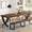 Mix Brown, variant on Tribesigns Dining Table for 6-8 People, 78 inch Large Wood Farmhouse Dinner Table with Heavy Duty Metal Legs and Wooden Top (Only Table)