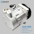 thumbnail image 4 of ECCPP Air Conditioning Compressor Replacement for N-issan 350Z 3.5L 2003 2004 2005 2006 CO 11135C AC Compressor, 4 of 5