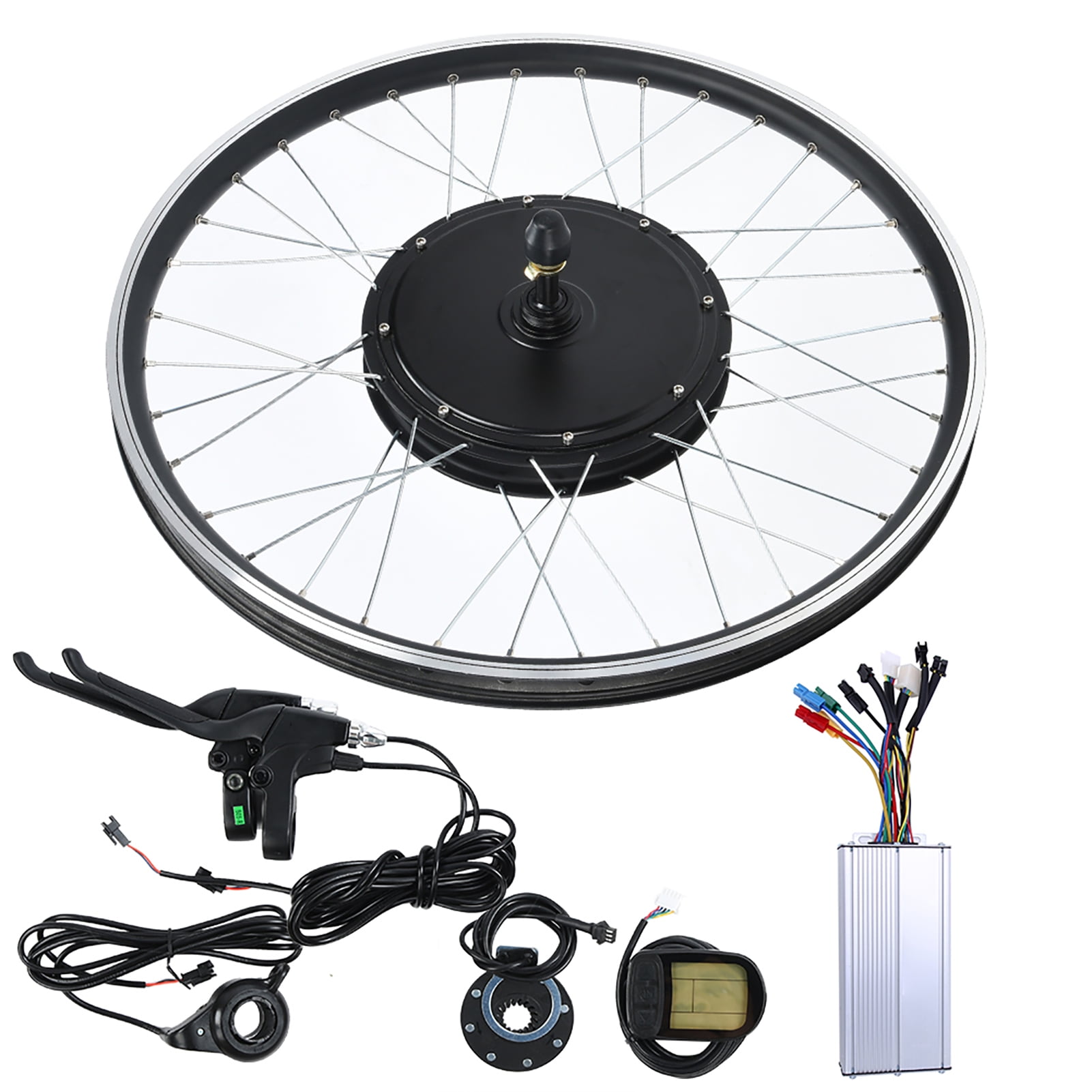 Mountain Bike Conversion Kit Rim Size 26inch Strong Practicality Mountain Bike Motor Kit For DIY E Bike Conversion Front Drive rear Drive Rotating Flywheel rear Drive Cassette Walmart