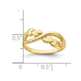 thumbnail image 3 of 14K Yellow Gold Heart X-Design Promise Ring (SIZE 7), 3 of 5