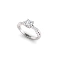 thumbnail image 2 of 1.00 Carat TW Women's Diamond Halo Engagement Rings in 10k White Gold, 2 of 3