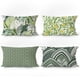 thumbnail image 1 of Juego de fundas de almohada de felpa verde botánico de 40 x 60 cm (2 piezas), 1 of 3