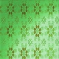 thumbnail image 1 of Ahgly Company Machine Washable Indoor Square Transitional Green Area Rugs, 5' Square, 1 of 7