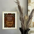thumbnail image 2 of Designs ByLITA In The Company Of Believers, Every Meal Becomes A Sacred Feast!, 8 x 10 Wooden Framed Wall Art Print | Religious Church & Home Decor, 2 of 7