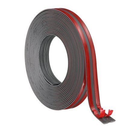 Uxcell Wall Corner Protector 0.8" x 19.7 ft, Self Adhesive Wall Guard Dark Gray