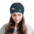 thumbnail image 5 of Bingfone Men Women Slouch Beanie Christmas Snowflake Print Cap Hip-Hop Hat Headwear Hats Turban Unisex, 5 of 8