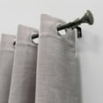 thumbnail image 3 of Lumi 5/8" Single Curtain Rod Set Pewter/ Matte Black- Trumpet finials 28"-48" - Pewter, 3 of 5