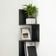 thumbnail image 5 of VASAGLE Estantería Esquinero, Librería Estantería, Estante de Pared flotante de 5 Niveles con Diseño en Zigzag, Estantería para Libros, Negro, 5 of 5