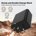 thumbnail image 4 of can 45W Dual Port Super Fast Charger with 10FT USB C to C Cable, Type C Wall Charger Block Compatible with Samsung Galaxy S26 Plus S25 Ultra S24 S23 S22 Note 20, 4 of 6