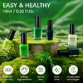 thumbnail image 6 of Gellen Nail Polish, Quick Air Dry 6 Colors Nail Lacquer Set Summer Emerald Green Trendy Nail Polish Kit for Nail Manicure DIY Art Home, No UV Light Needed, 0.33 oz Each Bottle, 6 of 9