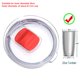 thumbnail image 2 of Tapas de vaso JShteea de 20 oz deslizante magnético rojo Libre de BPA, 2 of 7