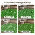 thumbnail image 7 of ODIKA 6'x9' Washable Area Rug Non-Slip, Easy Care, Doormat Football Door Stripe Goal Net Athletic Field Soccer Themed for Family Room, Living Room, Master Bedroom, 7 of 7