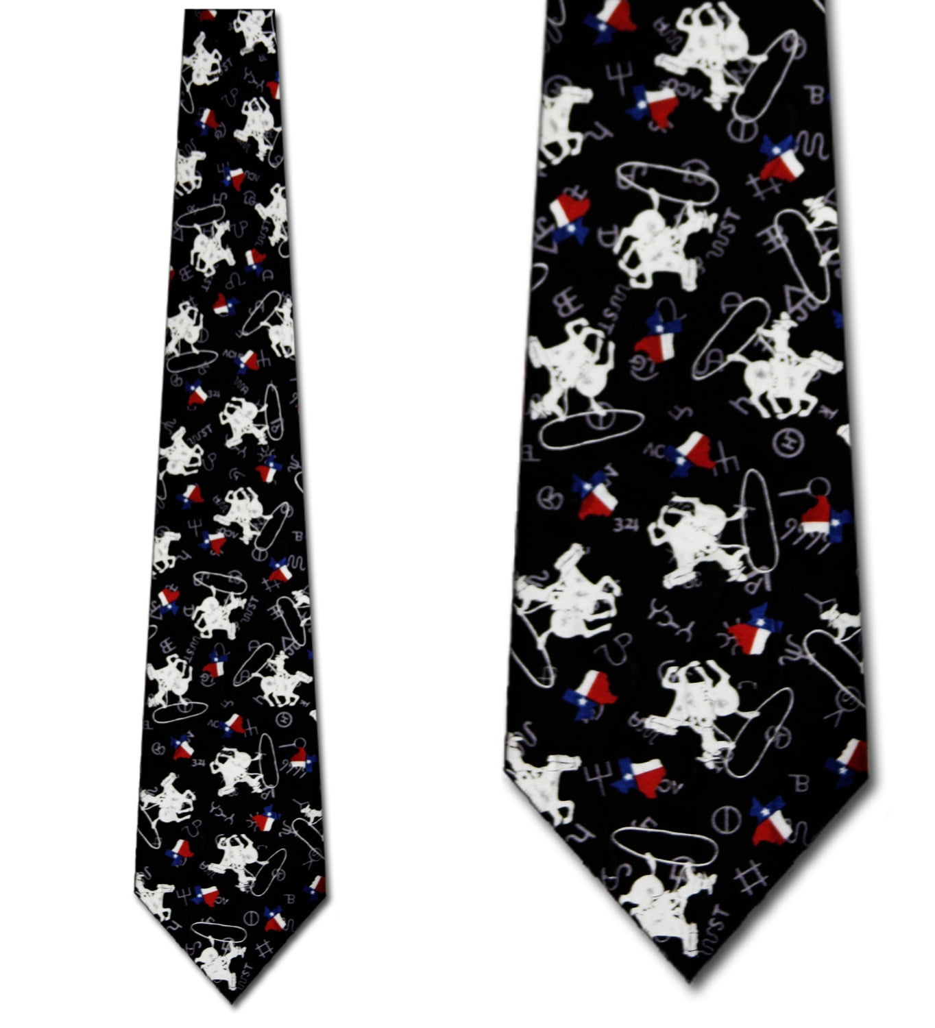 Texas Cowboy Necktie Mens Tie by Ralph Marlin