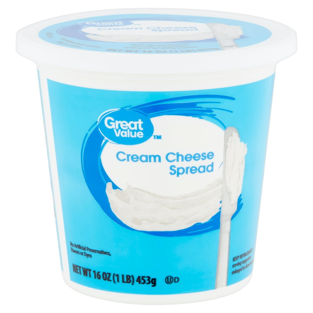 Great Value Cream Cheese Spread, 16 oz