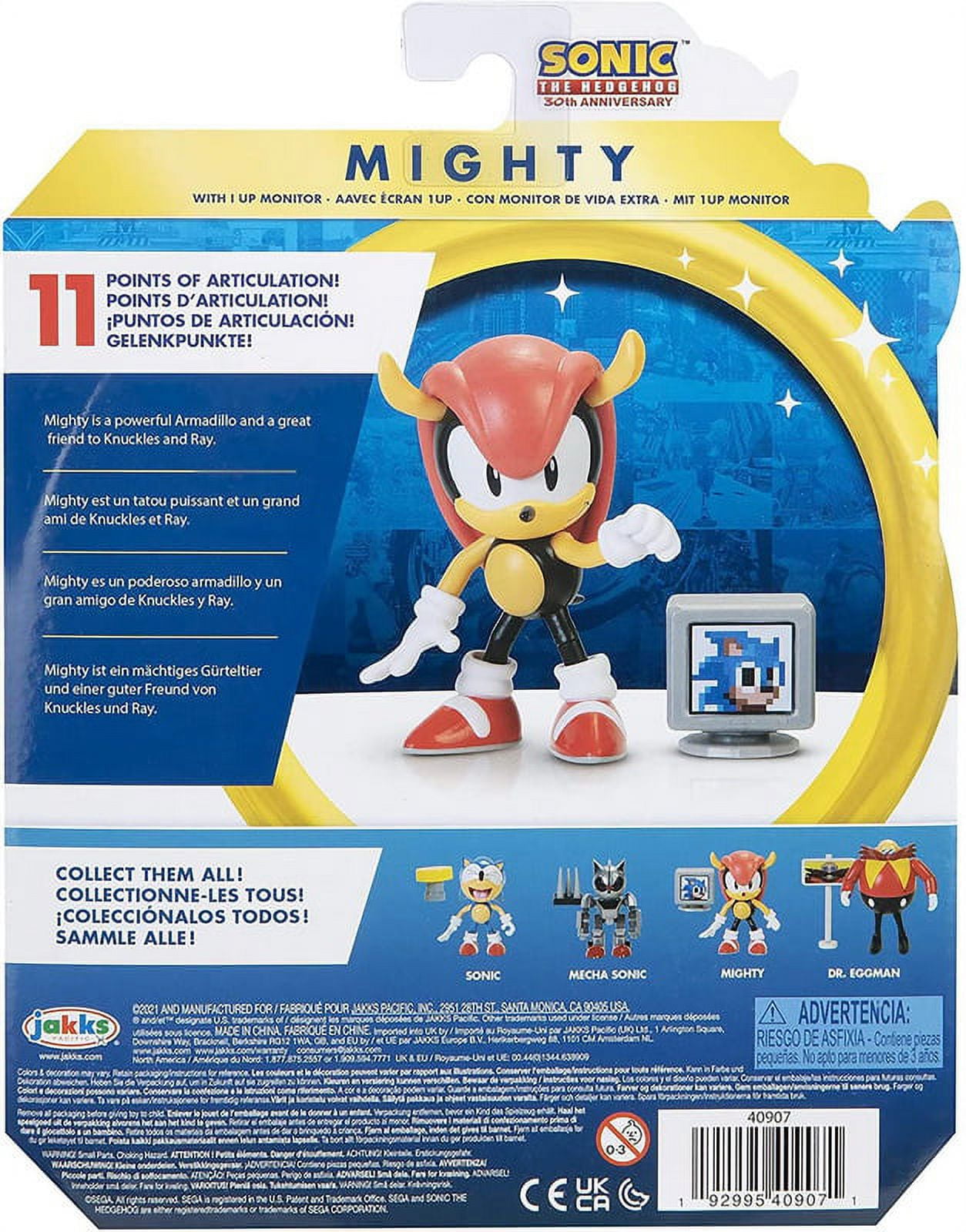 Classic Mighty Sonic The Hedgehog With 1 Up Monitor : Target