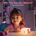 thumbnail image 2 of Lámpara YuanDian Axolotl Night Light, suave silicona, portátil, 2 of 7