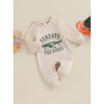 thumbnail image 2 of SUNSIOM Chandails en Molleton pour Bébés Garçons Filles Combinaisons Imprimé Lettre Aigle Col Rond Manches Longues Vêtements d'Automne pour Tout-Petits, 2 of 8
