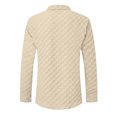 thumbnail image 3 of Mens Shirts Long Sleeve T-Shirts with Pockets and Collar Casual Solid Color Checkered Breathable Lapel Going-Out Beach Tshirts Tops, 3 of 7