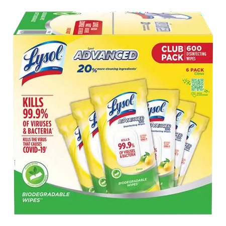 LYSOL Disinfecting Wipes 100 count, Citrus | Walmart Canada