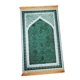 thumbnail image 3 of Alfombra de oración musulmana suave Exquisita borla rectangular bordada Alfombra de oración Alfombra de oración de terciopelo para Eid Balcón unisex verde Sunnimix Alfombra de rezo, 3 of 8