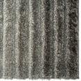 thumbnail image 5 of Luxe Weavers Geometric Gray 8x10 Shag Area Rug Plush Striped Bedroom Carpet, 5 of 8