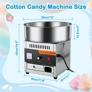 Commercial Cotton Candy Machine - 1000W Electric Cotton Candy Maker with 3500RPM Motor, Stainless Steel Bowl, Perfect for Home, Parties, Carnivals & Events