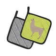 thumbnail image 2 of Caroline's Treasures Llama Green Pair of Pot Holders, 2 of 3