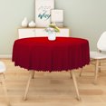 thumbnail image 3 of Duangreer Retro Red Christmas 70''Round Tablecloth, Waterproof Tablecloths for Party, Dining, Indoor and Outdoor, 3 of 6