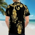 thumbnail image 6 of High Quality Hawaiian Shirts for Men Short Sleeve Aloha Beach Shirt Floral Summer Casual Button Down Shirts Blouses 6S5AMM, 6 of 7
